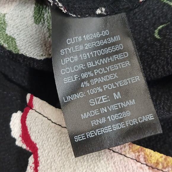 women's floral black halter sleeveless long skirt Rompers/ jumpsuit size M EUC - Picture 3 of 15